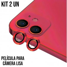Película de Câmera Lisa iPhone 11/12/12 Mini - Vermelha